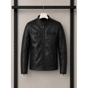 Veste Biker Noire Élégante N2